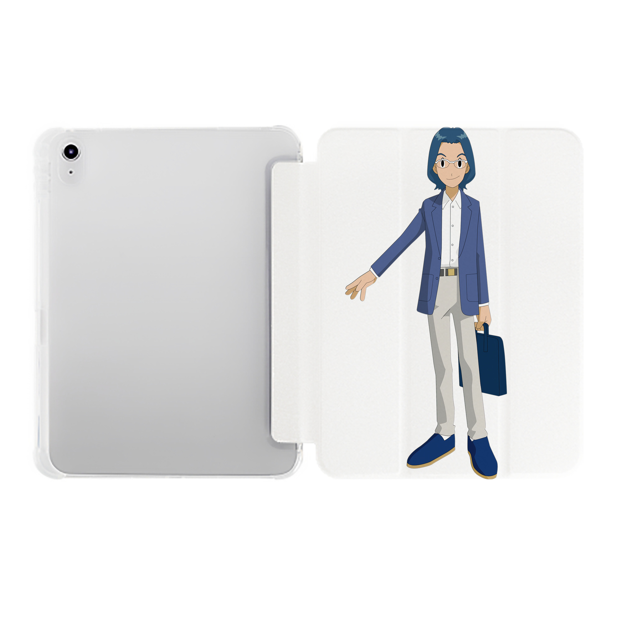 （画像用） Digimon デジタルモンスター/デジモン IPad ケース ペン収納付き 三つ折りスタンド PUレザー×シリコン 対応機種9.5/10.5/10.9インチ